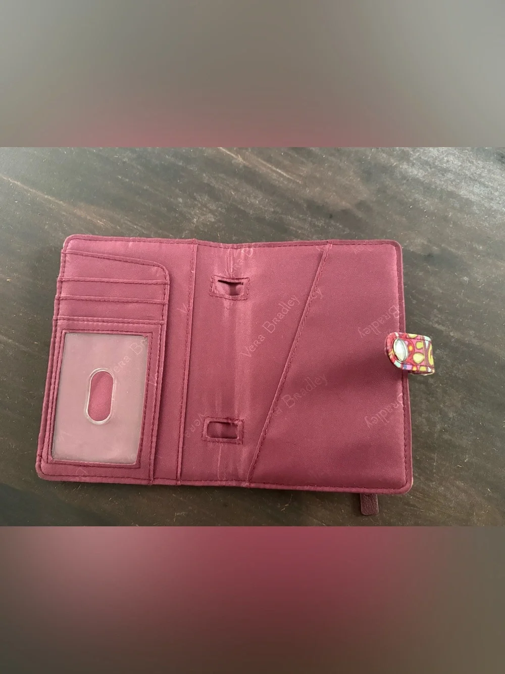 Women’s Vera Bradley Wallet Snap Card Holder Floral Cloth Paisley